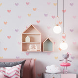 KIT CORAÇÕES AQUARELADOS ROSA