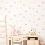 KIT CORAÇÕES AQUARELADOS ROSA