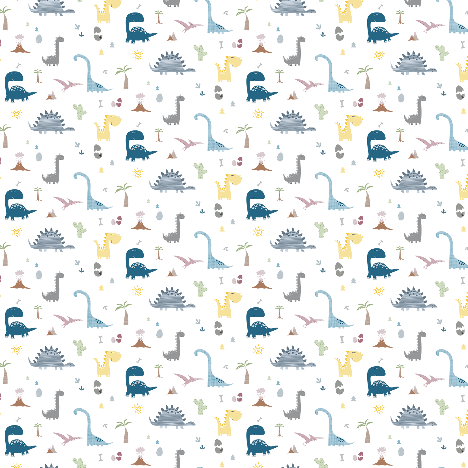 Papel de Parede Adesivo DINO JUNGLE SUNSET
