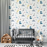 Papel de Parede Adesivo DINO JUNGLE SUNSET