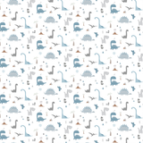 Papel de Parede Adesivo DINO JUNGLE BLUES