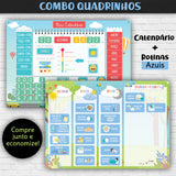 COMBO 2 QUADRINHOS - CALENDÁRIO + ROTINAS