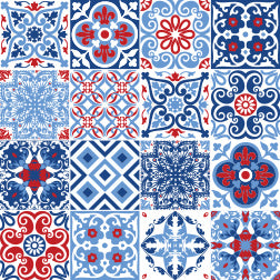 Papel de Parede Adesivo de Azulejos - BIARRITZ