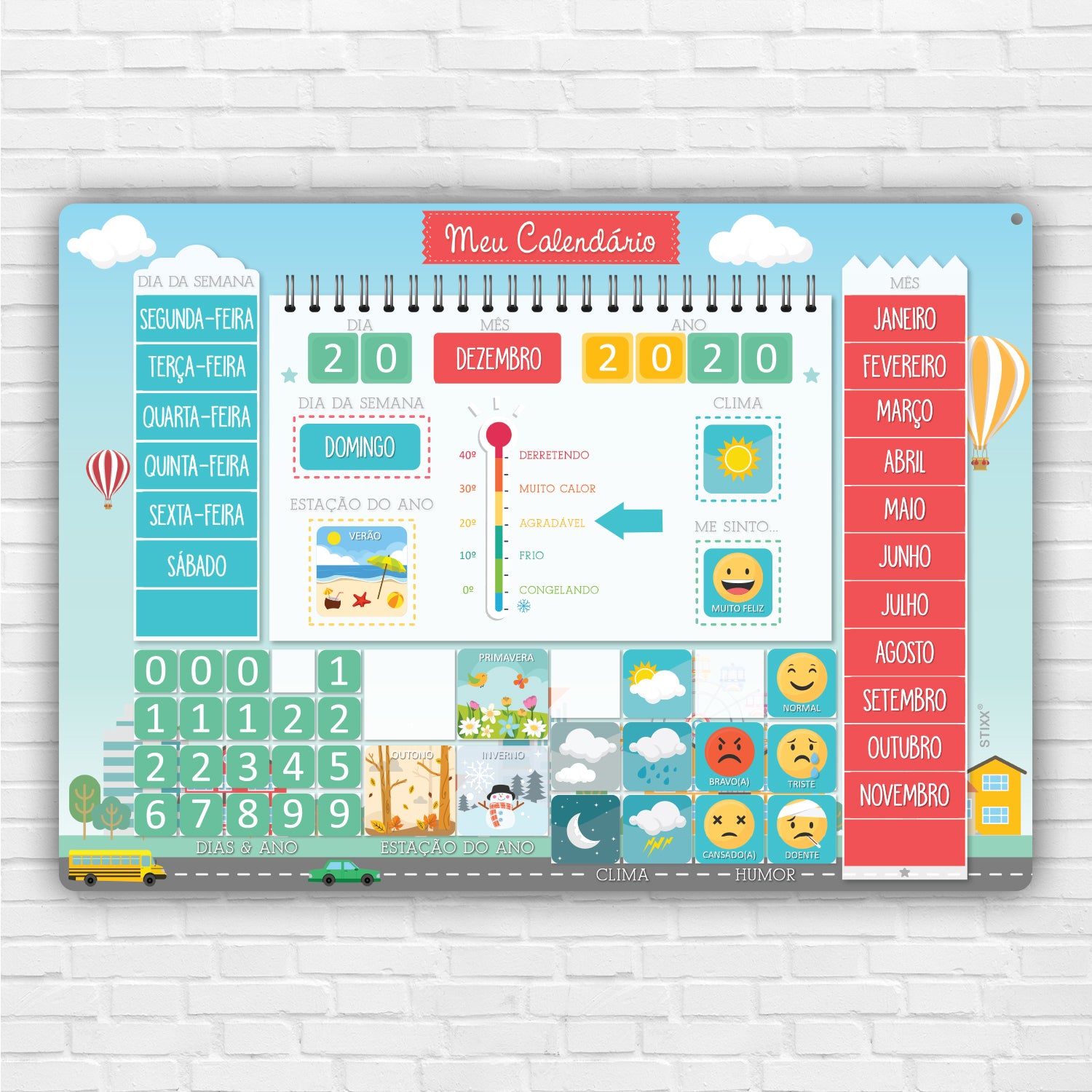 Quadro Calendário Português