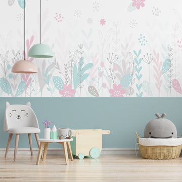Papel de Parede Adesivo Floral Lullaby