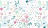 Papel de Parede Floral Glamour