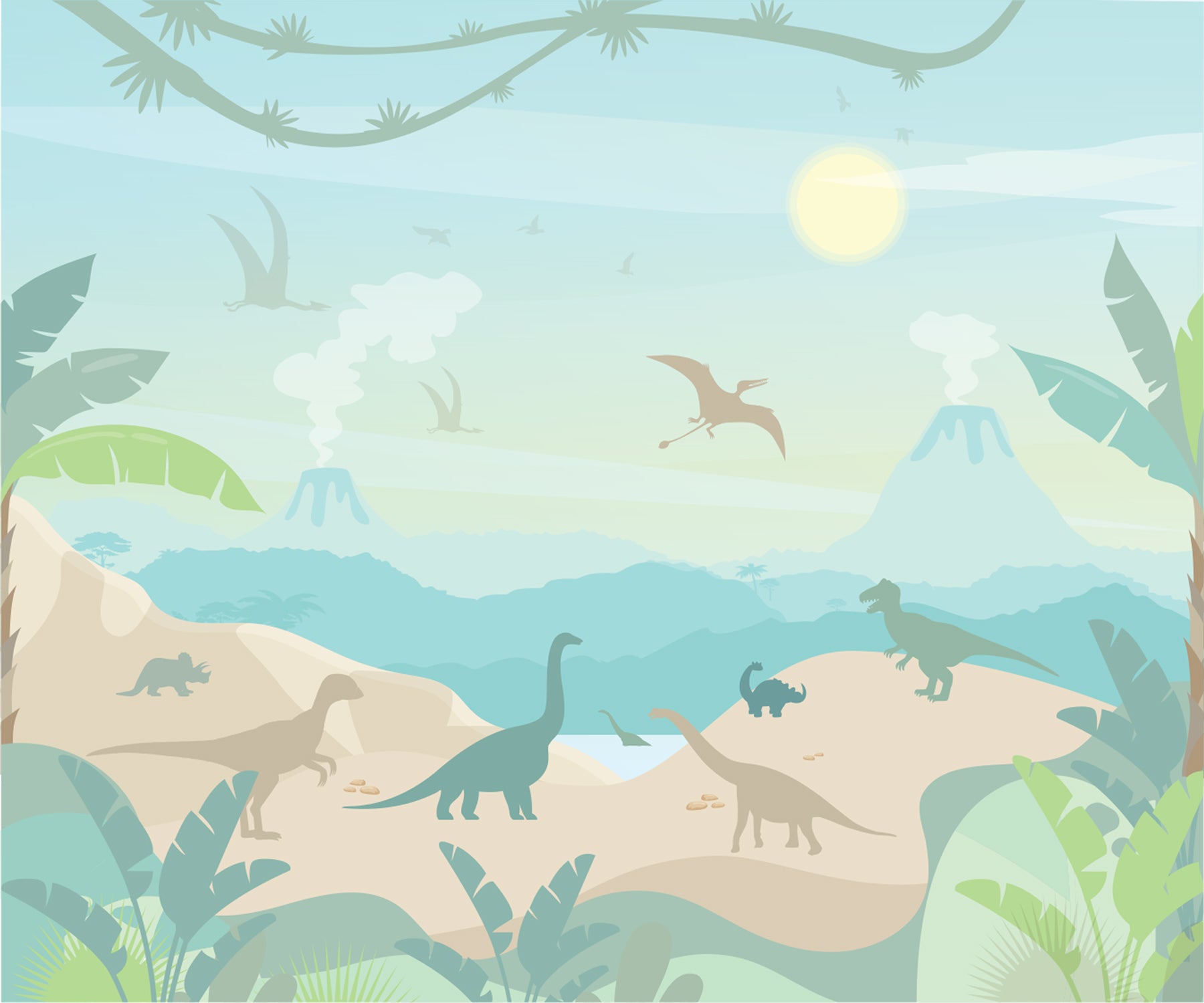 Papel de Parede Dinos - Dinossauros