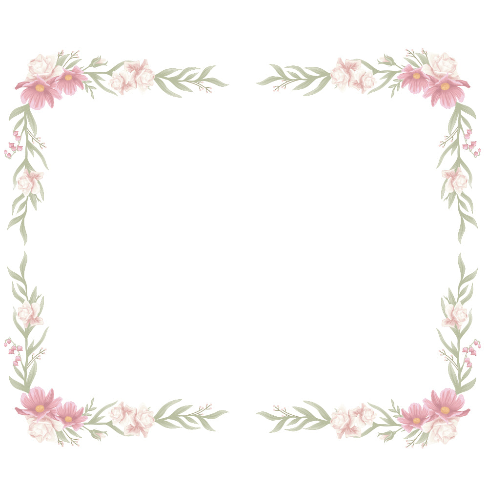 Adesivo Decorativo de Parede Floral - CLASSIC