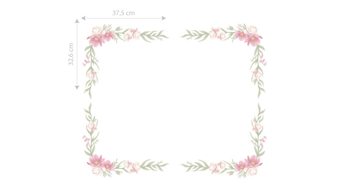 Adesivo Decorativo de Parede Floral - CLASSIC