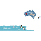 Adesivo Decorativo de Parede Infantil com Mapa MUNDO DISCOVERY