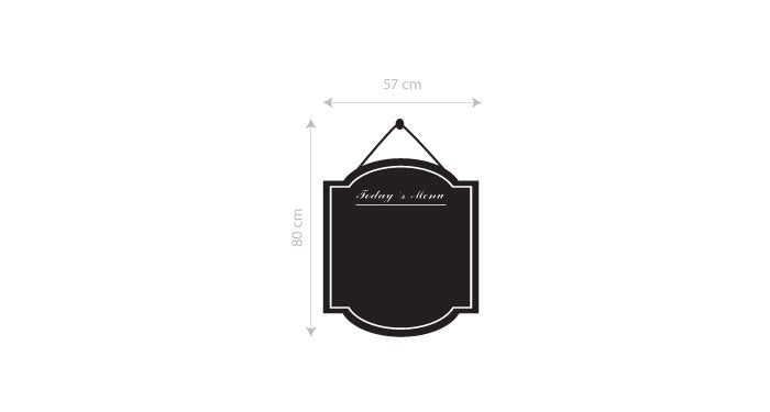 Adesivo de Parede estilo Lousa de Quadro Negro - MENU