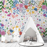 Papel de Parede Adesivo Floral Colorido JARDIM SECRETO