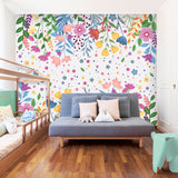 Papel de Parede Adesivo Floral Colorido JARDIM SECRETO