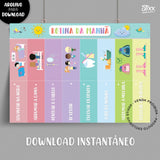Quadro de Rotinas Compacto MANHÃ - para Imprimir