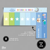Quadro de Rotinas Compacto NOITE - para Imprimir