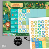 Quadro de Incentivo ao Bom Comportamento FLORESTA - para Imprimir