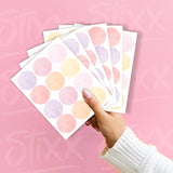 KIT CONFETI  AQUARELADOS ROSA