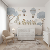 Papel de Parede Adesivo TREM DA ALEGRIA BLUE