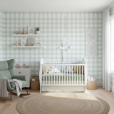 Papel de Parede Adesivo Infantil XADREZ MINT