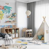 Papel de Parede Adesivo MAPA MUNDI WATERCOLOR