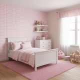 Papel de Parede Adesivo Infantil XADREZ ROSE