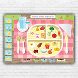 Quadro de Alimentação infantil