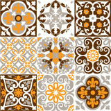 Kit de Adesivos AZULEJOS BERLIM Laranja e Marrom