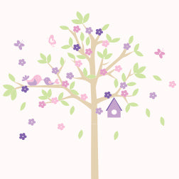 Adesivo de Parede de Árvore Infantil para Menina ENDLESS LOVE