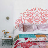 Adesivo Decorativo de Parede CABECEIRA GIPSY - Laranja