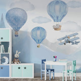 Papel de Parede Adesivo BALÃO MÁGICO Azul