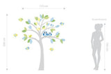 Adesivo Decorativo de Parede com Árvore Infantil CANDY TREE MENINO