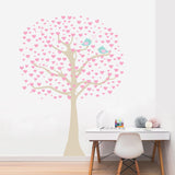 Adesivo Decorativo de Parede com Corações - ÁRVORE AMORE