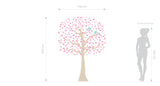 Adesivo Decorativo de Parede com Corações - ÁRVORE AMORE