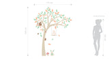 Adesivo de Parede Floral  Infantil com Árvore DOCE QUINTAL