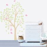 Adesivo Decorativo de Parede com Árvore - ÁRVORE FOLHAS MENINA
