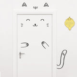 Adesivo Decorativo para Parede ou Porta CUTE CAT