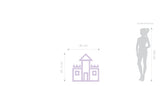 Adesivo Decorativo de Parede Infantil CASTELO MENINA